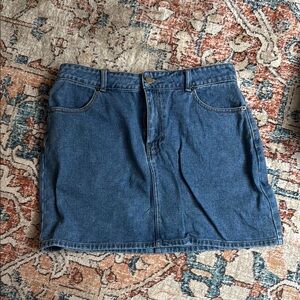 Forever 21 Denim Blue Skirt